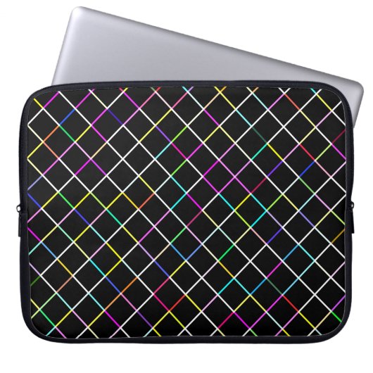Multicolor Square Linde Muster Laptopschutzhülle (Vorderseite)