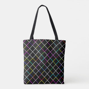 Multicolor Square Linde Muster Tasche
