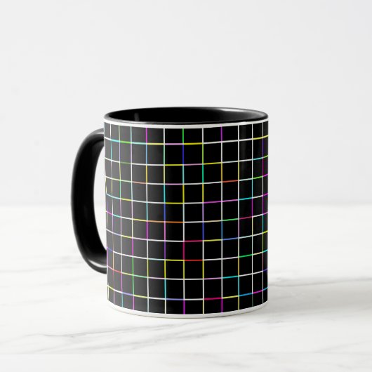 Multicolor Square Linde Muster Tasse (Vorderseite Links)