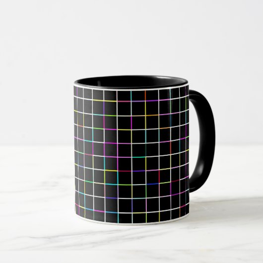 Multicolor Square Linde Muster Tasse (VorderseiteRechts)
