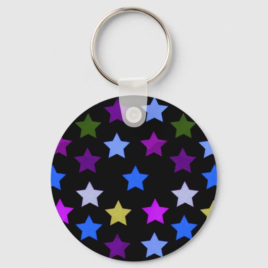 Multicolor Star Pattern Schlüsselanhänger (Vorderseite)