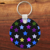 Multicolor Star Pattern Schlüsselanhänger (Vorderseite)