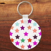 Multicolor Star Pattern Schlüsselanhänger (Vorderseite)