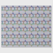 Multicolor Star von David Holiday Wrapping Paper Geschenkpapier (Flach)