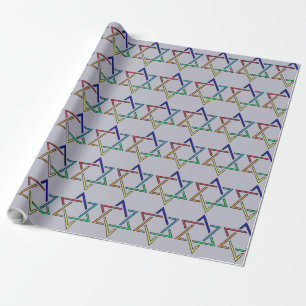 Multicolor Star von David Holiday Wrapping Paper Geschenkpapier
