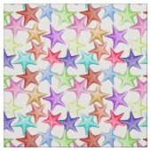 Multicolor Starfish Nautical Summer Beach Stoff (Muster)