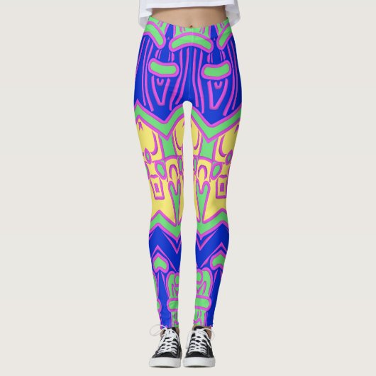 Multicolor-Stoffmuster "Ratti_Creative_Arts" Le Leggings (Vorderseite)