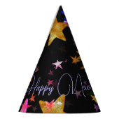 Multicolor strahlend Sterne-Happy New Year! Partyhütchen (Links)
