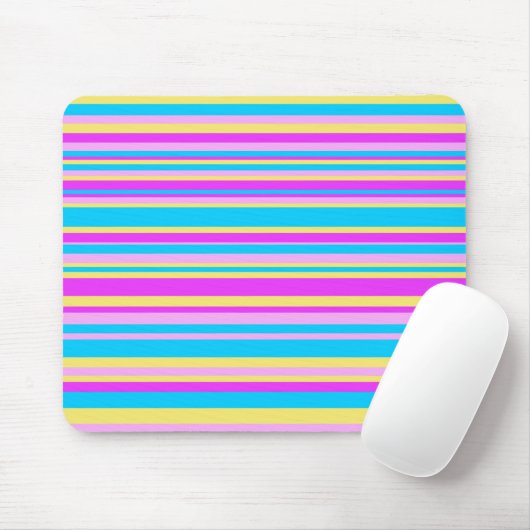 Multicolor Streifen 2 Mousepad (Mit Mouse)