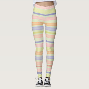 Multicolor-Streifen Leggings