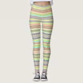 Multicolor-Streifen Leggings (Vorderseite)