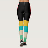 Multicolor Streifen Leggings (Rückseite)