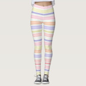 Multicolor-Streifen Leggings (Vorderseite)