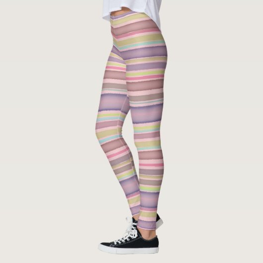 Multicolor-Streifen Leggings (Links)