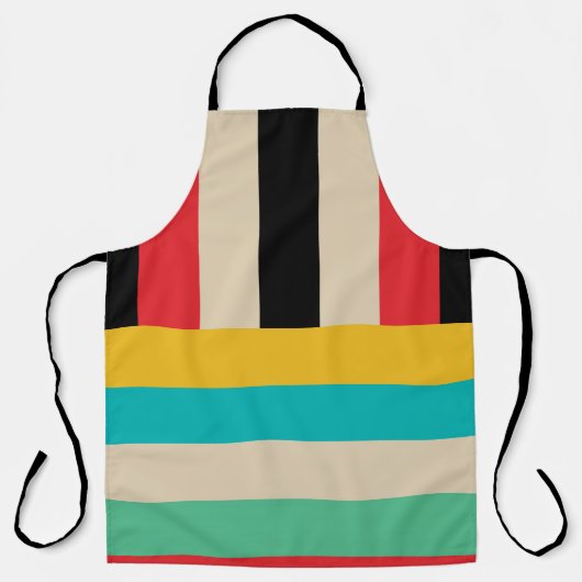 Multicolor Streifen Schürze (Vorderseite)