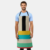 Multicolor Streifen Schürze (Getragen)