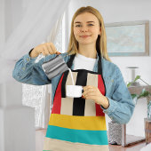 Multicolor Streifen Schürze