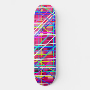 Multicolor-Streifen Skateboard