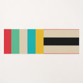 Multicolor Streifen Yogamatte (Vorderseite (Horizontal))