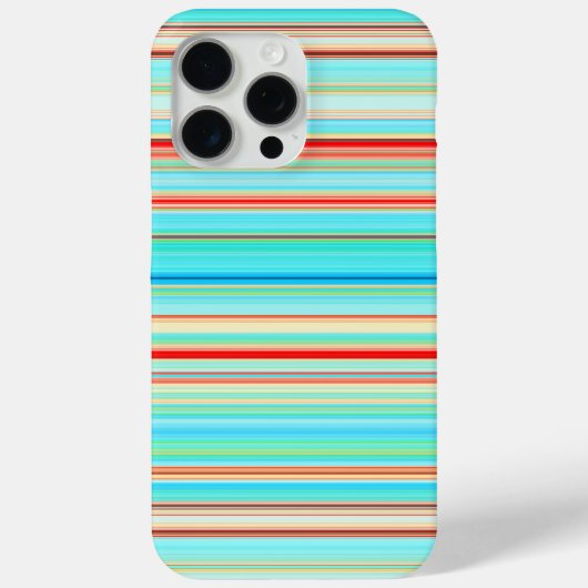 Multicolor-Streifenmuster Case-Mate iPhone Hülle (Rückseite)
