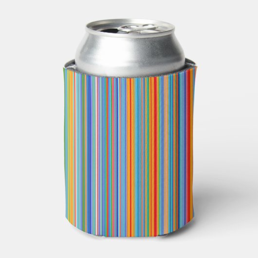 Multicolor-Streifenmuster Dosenkühler (Kanne Vorderseite)