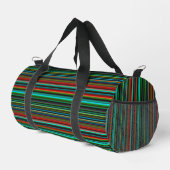 Multicolor-Streifenmuster Duffle Bag (Rechte Ecke)