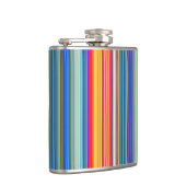 Multicolor-Streifenmuster Flachmann (Rechts)