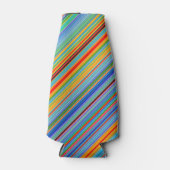 Multicolor-Streifenmuster Flaschenkühler (Vorderseite)
