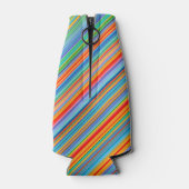 Multicolor-Streifenmuster Flaschenkühler (Rückseite)