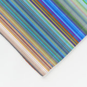 Multicolor-Streifenmuster Fleecedecke (Ecke)