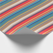 Multicolor-Streifenmuster Geschenkpapier (Ecke)