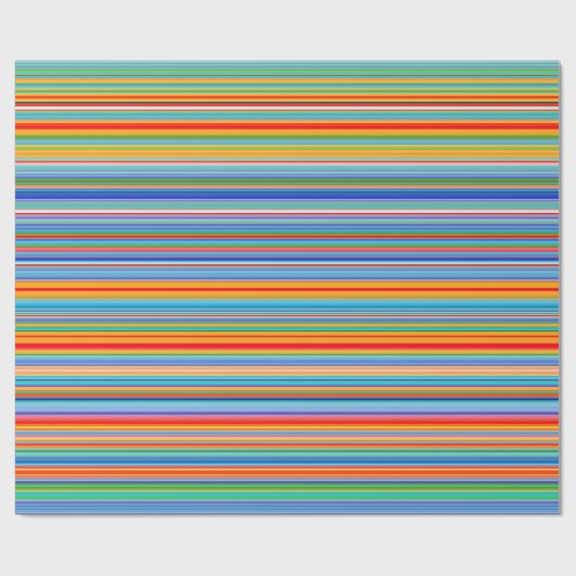 Multicolor-Streifenmuster Geschenkpapier (Flach)