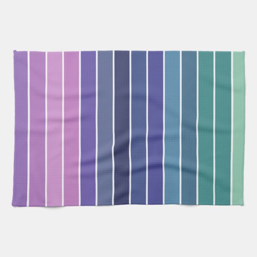 Multicolor-Streifenmuster Geschirrtuch (Horizontal)