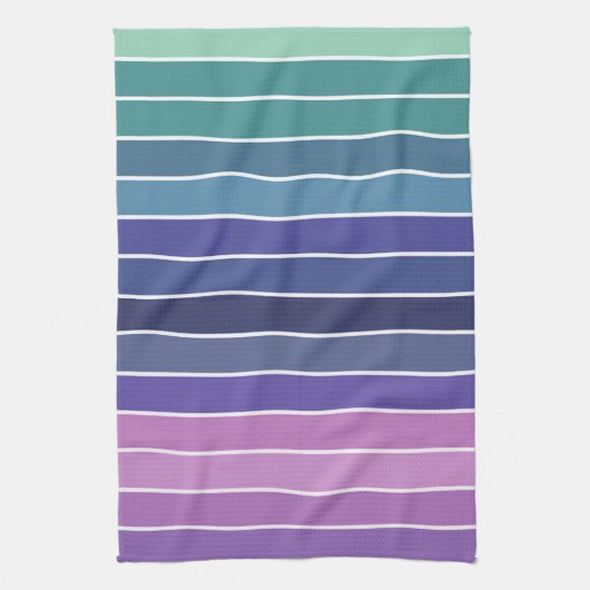 Multicolor-Streifenmuster Geschirrtuch (Vertikal)