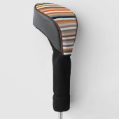 Multicolor-Streifenmuster Golf Headcover (angewinkelt)