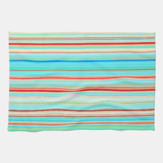 Multicolor-Streifenmuster Handtuch (Horizontal)