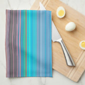 Multicolor-Streifenmuster Handtuch (Viertel Falte)