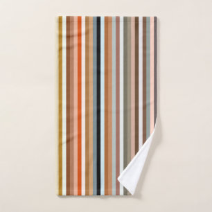 Multicolor-Streifenmuster Handtuch