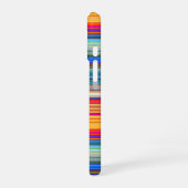 Multicolor-Streifenmuster iPhone 16 Hülle (Linke Seite)