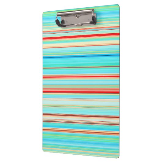 Multicolor-Streifenmuster Klemmbrett (Links)