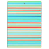 Multicolor-Streifenmuster Klemmbrett (Rückseite)