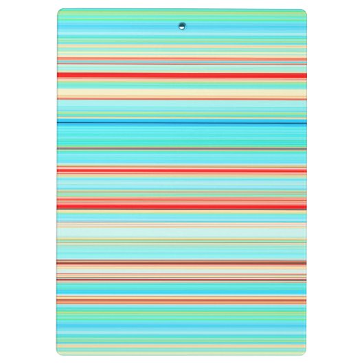 Multicolor-Streifenmuster Klemmbrett (Rückseite)