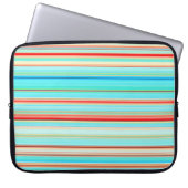 Multicolor-Streifenmuster Laptopschutzhülle (Vorderseite)