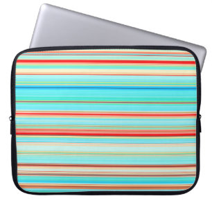 Multicolor-Streifenmuster Laptopschutzhülle