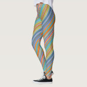 Multicolor-Streifenmuster Leggings (Links)