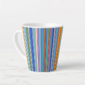 Multicolor-Streifenmuster Milchtasse (Linke Ecke)