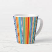 Multicolor-Streifenmuster Milchtasse (Rechte Ecke)