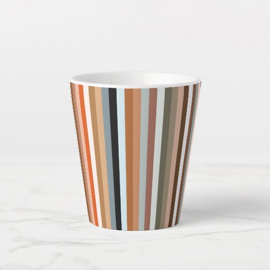 Multicolor-Streifenmuster Milchtasse (Vorderseite)