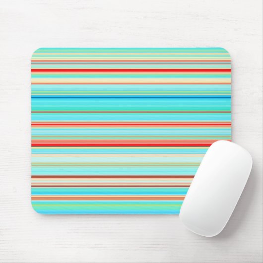 Multicolor-Streifenmuster Mousepad (Mit Mouse)