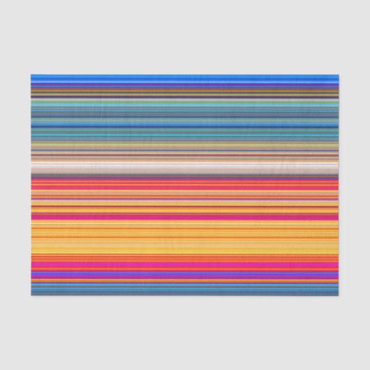 Multicolor-Streifenmuster Seidenpapier (Vorderseite)